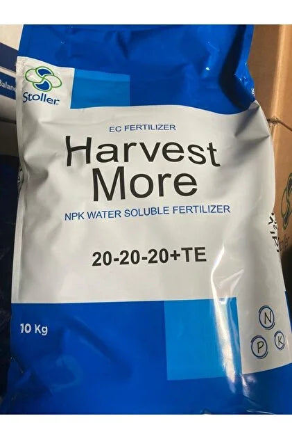 Stoller Harvest More 20-20-20 + TE Suda Çözünen NPK Gübre